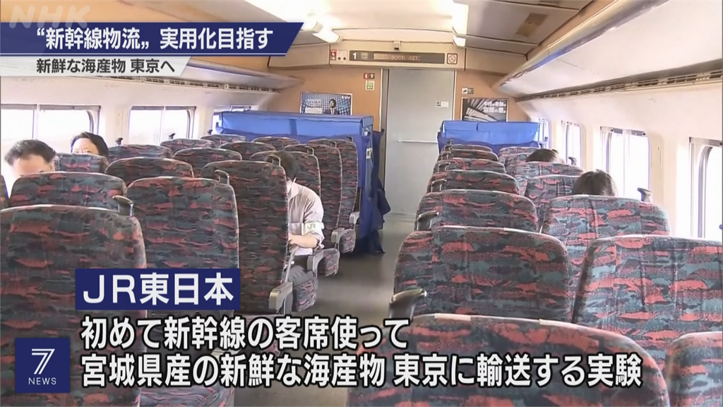 增加收入來源 日新幹線「貨客混載」 東北新幹線載運海鮮至東京