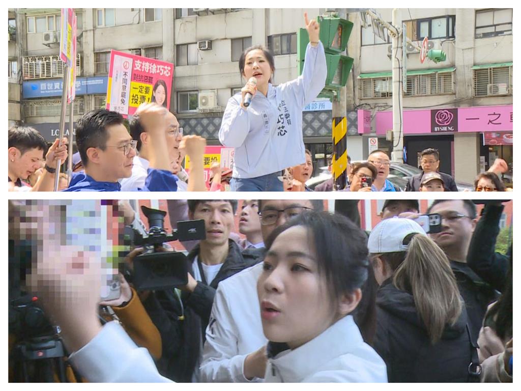 向前行(影)／徐巧芯街講突遇民眾比中指！ 吳靜怡用”愛的中指”教選民神回禮！