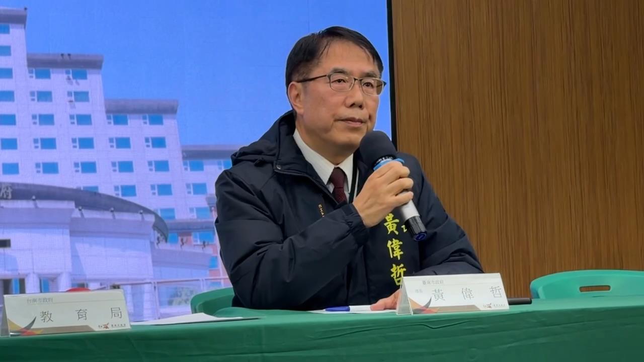 被迫跟進免費營養午餐　黃偉哲：遺憾蔣萬安打開潘朵拉盒子