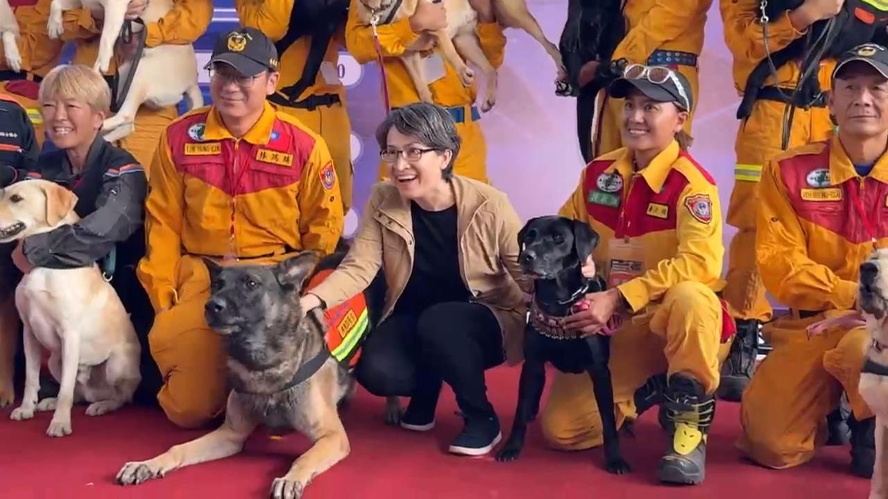 貓派蕭美琴關心搜救犬MRT能力認證　特地準備「這一物」