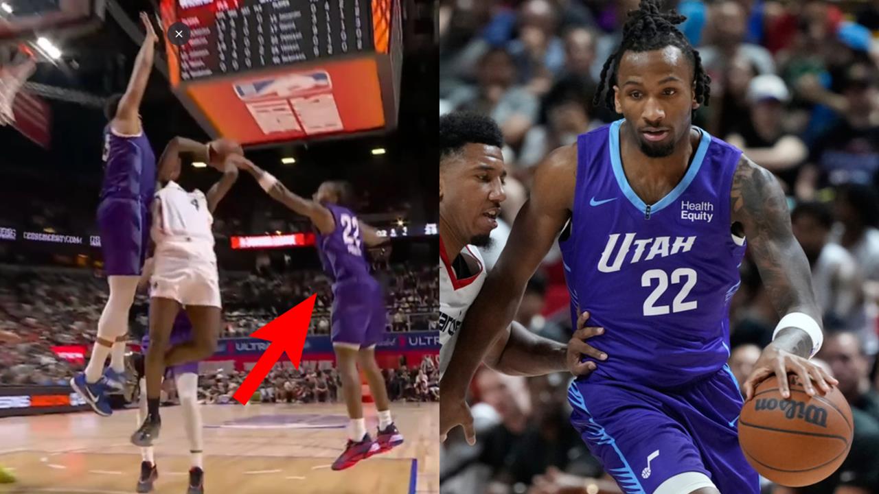 NBA(影)／單場被吹9次犯規「沒畢業」？爵士選秀榜眼打完整場：球隊提醒的