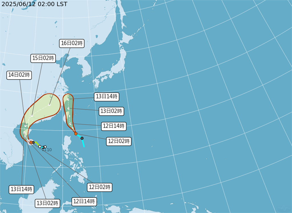 下午起劇烈降雨範圍擴大！熱帶低壓逼近　成颱機率曝光