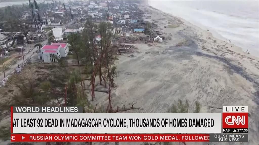 馬達加斯加遭熱帶氣旋襲擊　至少92人喪命