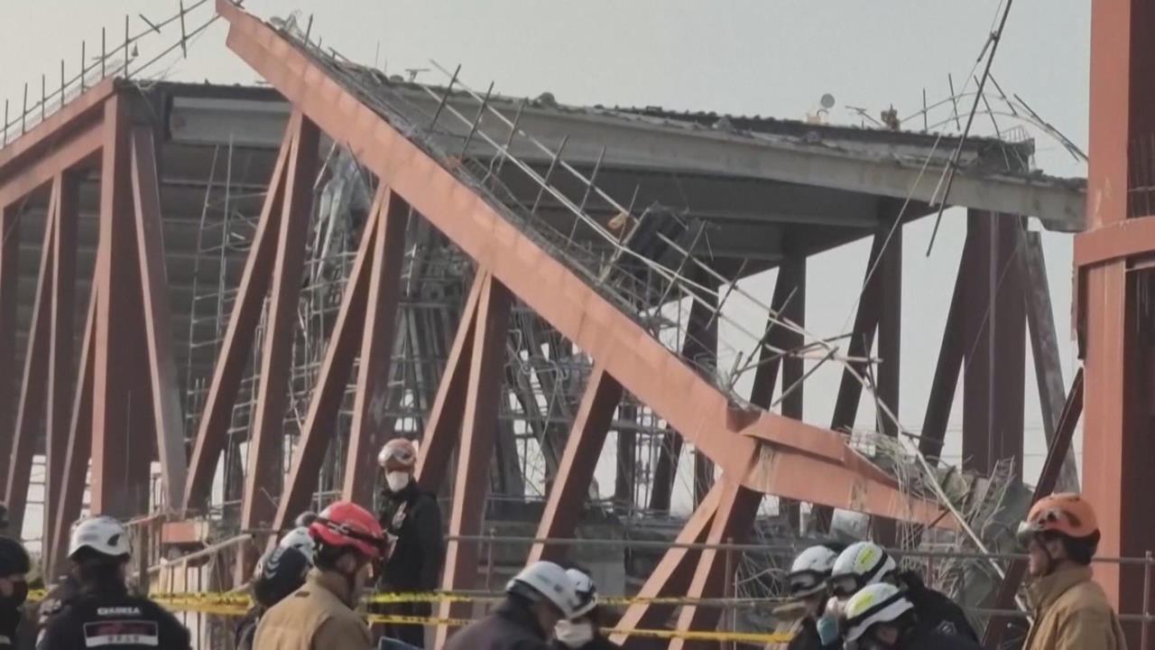 南韓工地崩塌「4人遭活埋」 2人死亡、2人持續搜救中