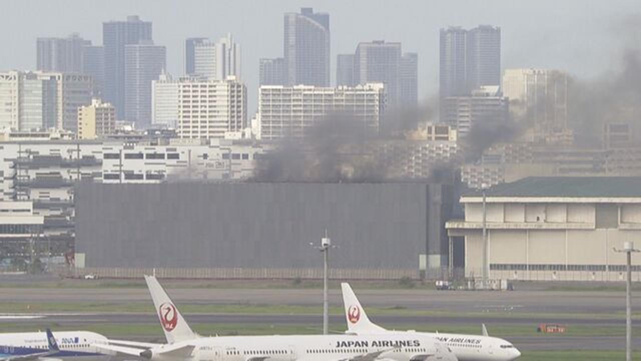 東京羽田機場拆除工地火警 逾30輛消防車灌救