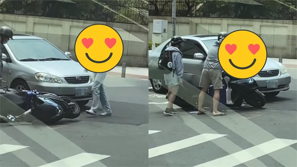 騎車遭擦撞!他見「露肩馬尾正妹」下車秒消氣…2.4萬網笑:內心也車禍