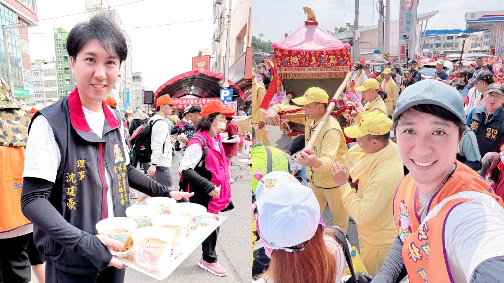 苦熬18年出頭天!沈建豪當白沙屯媽祖志工 發6萬份餐點奉獻心力