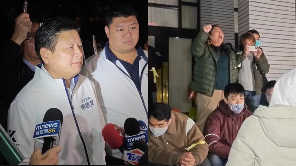 她握拳高喊「國民黨毀憲亂政」！傅崐萁插腰威脅「要查身分」網嗆：好大的官威