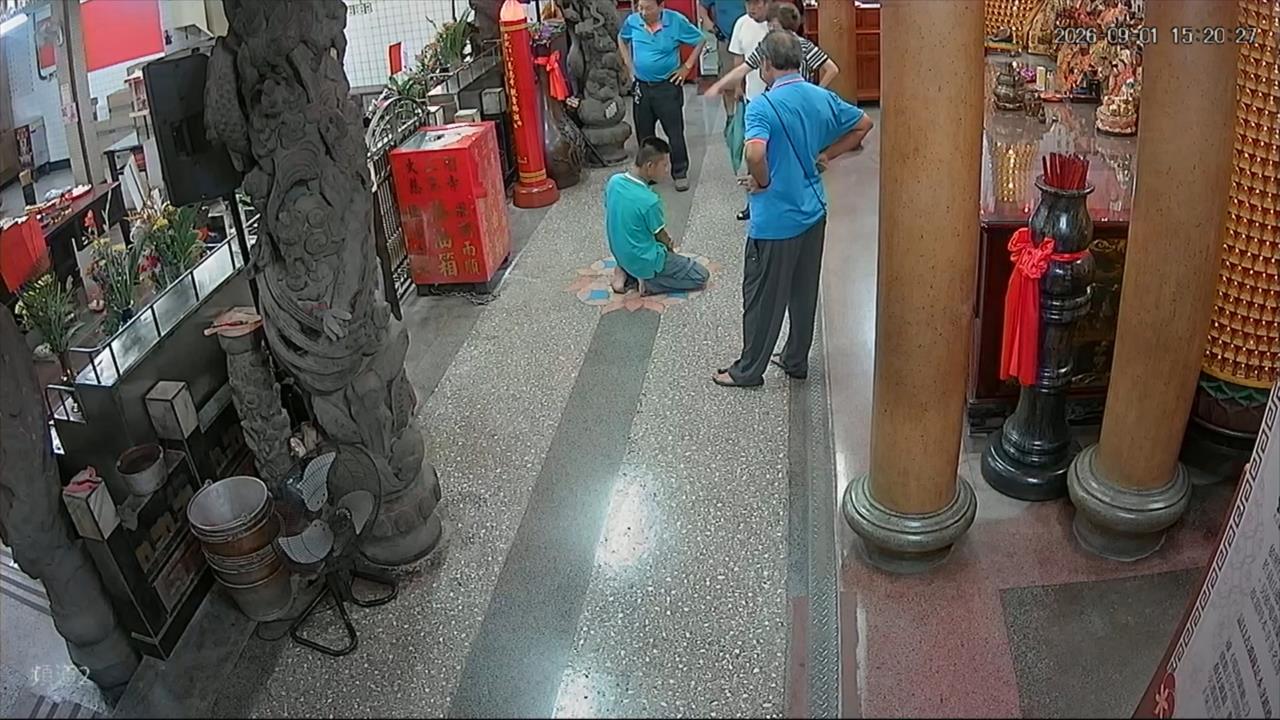 慣竊屢偷宜蘭慈惠寺香油錢　廟方氣炸帶到佛前下跪懺悔