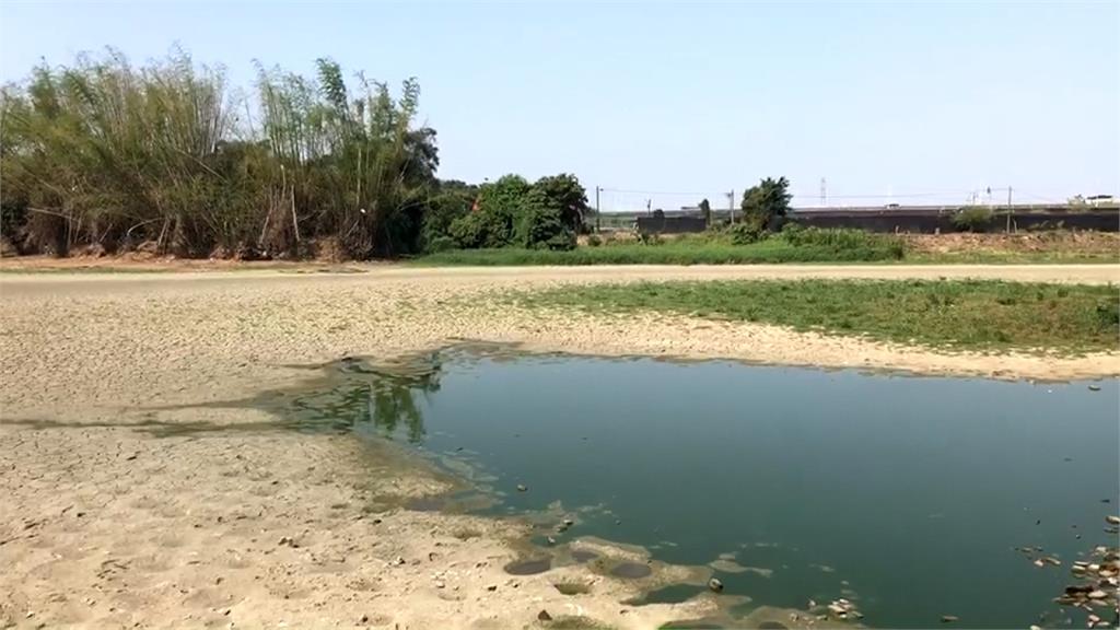 太久沒下雨...   台南六甲龍湖巖湖泊變草原