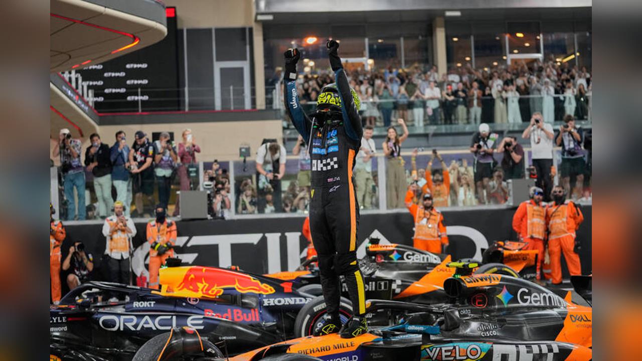 賽車(影)/粉碎紅牛維斯塔潘5連霸美夢!麥拉倫諾里斯以2分之差成F1新科世界冠軍