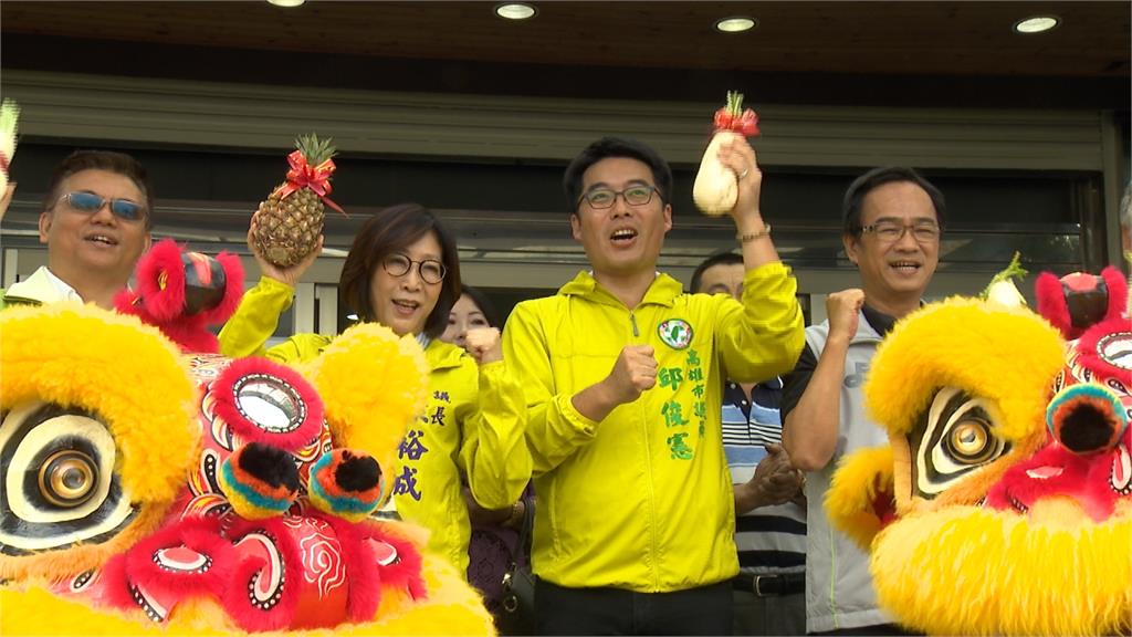 競選連任 邱俊憲進駐鳥松競選總部