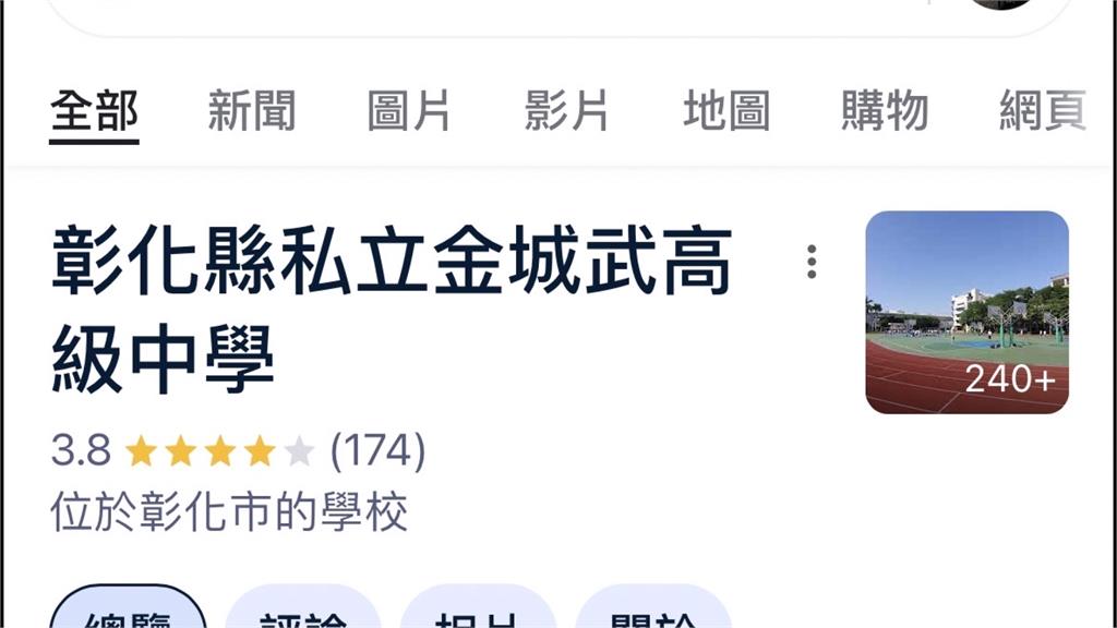 Google改名之亂！　　校名被改成「金城武高中、拔草學校」