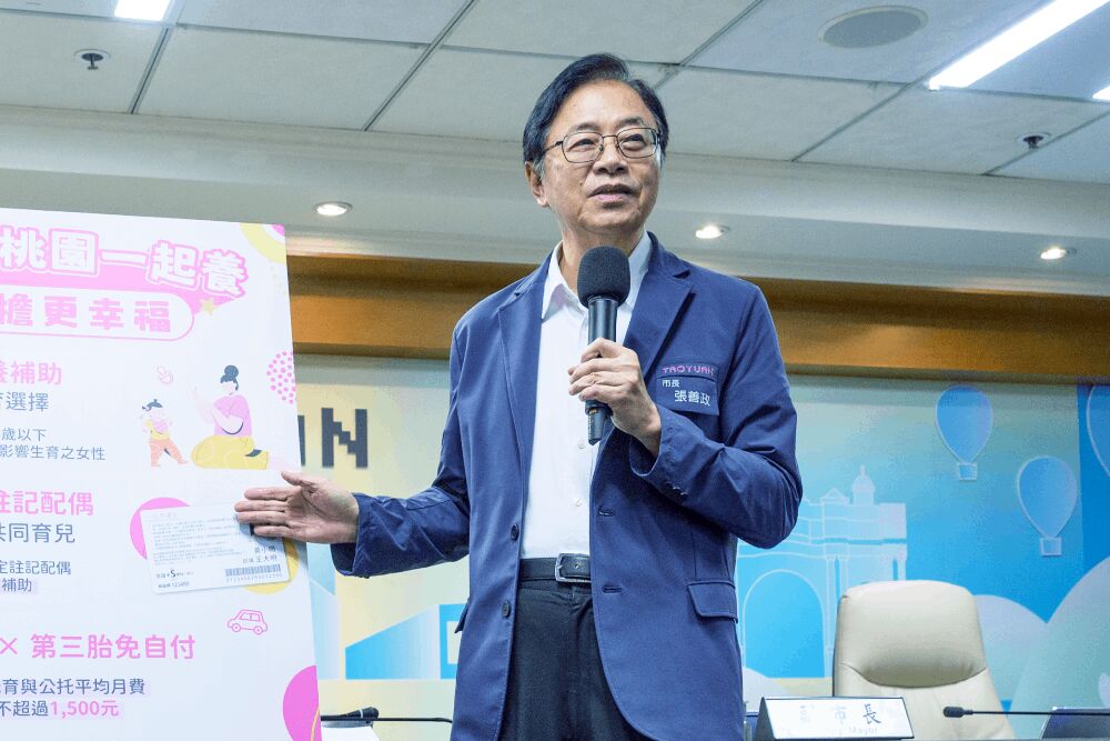 桃園婦幼3大補助再升級　張善政擴大凍卵、好運卡及托育補助