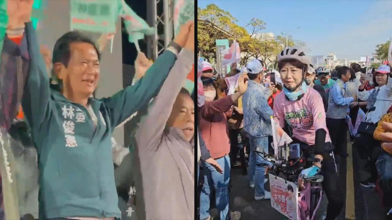 最後衝刺！民進黨初選民調起跑　林俊憲、陳亭妃掃街固票