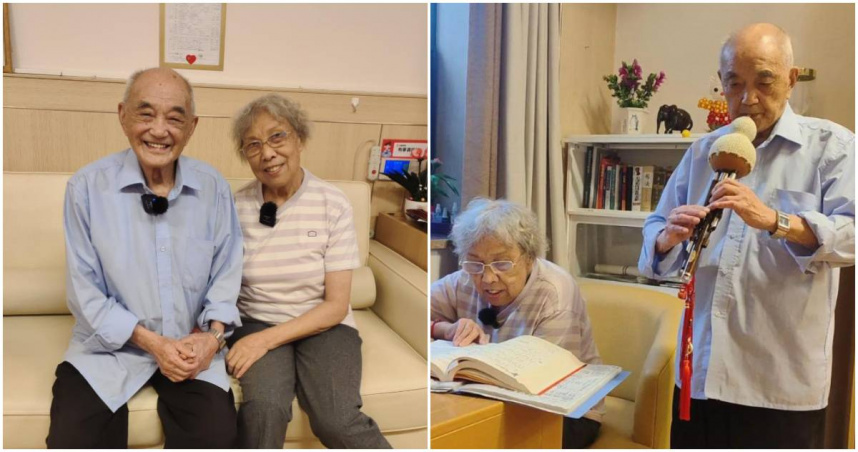 102歲「文藝爺爺」養老院裡表白！成功牽手「小20歲嫩妹」　雙方子女皆支持