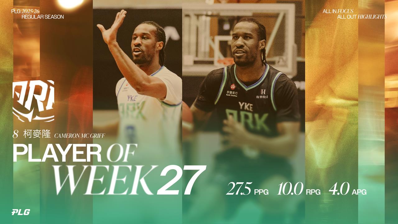 PLG(影)／「洋基全能洋將」柯麥隆場均27.5分成核心！首次奪單周MVP獎項