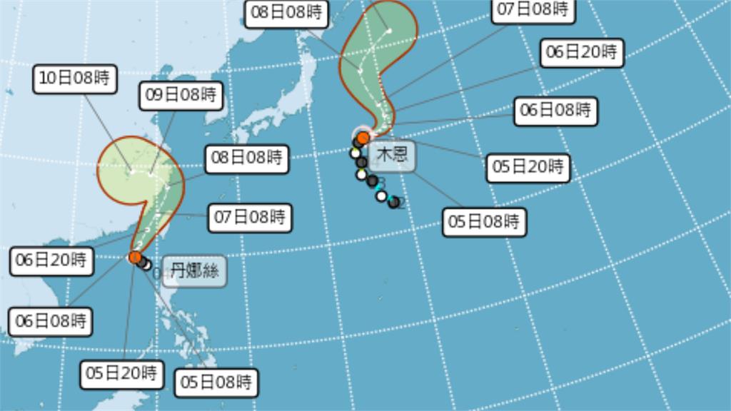 颱風「丹娜絲」海警發布!中南部今晚恐發陸警「最新路徑曝光」