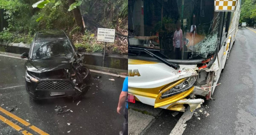 轎車山路想超車撞上遊覽車！酒測值達0.58　乘客苦等3小時氣炸：酒駕一律鞭刑