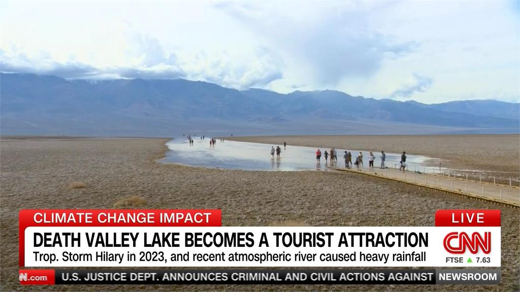 氣候變遷荒漠異常降雨　加州死亡谷驚見「湖泊」