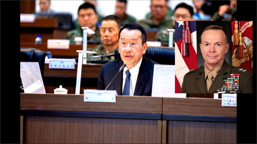 史上首次！美軍將領參加漢光兵推影像曝光　就坐顧立雄左邊