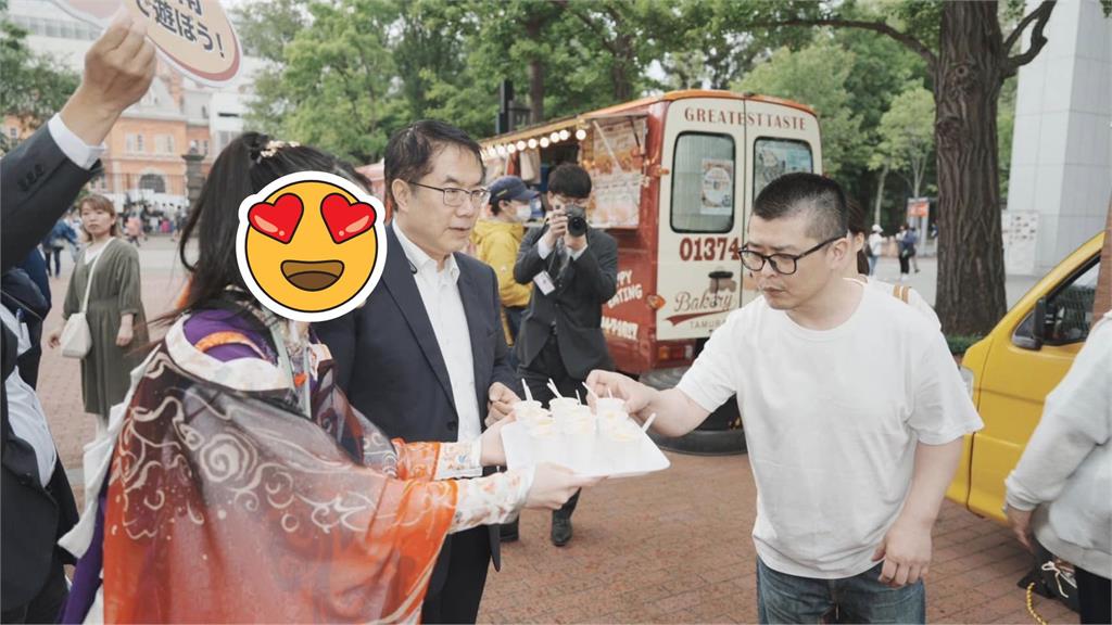黃偉哲率團赴北海道宣傳「台南特色 」　身旁「超正芒果妹」意外成焦點