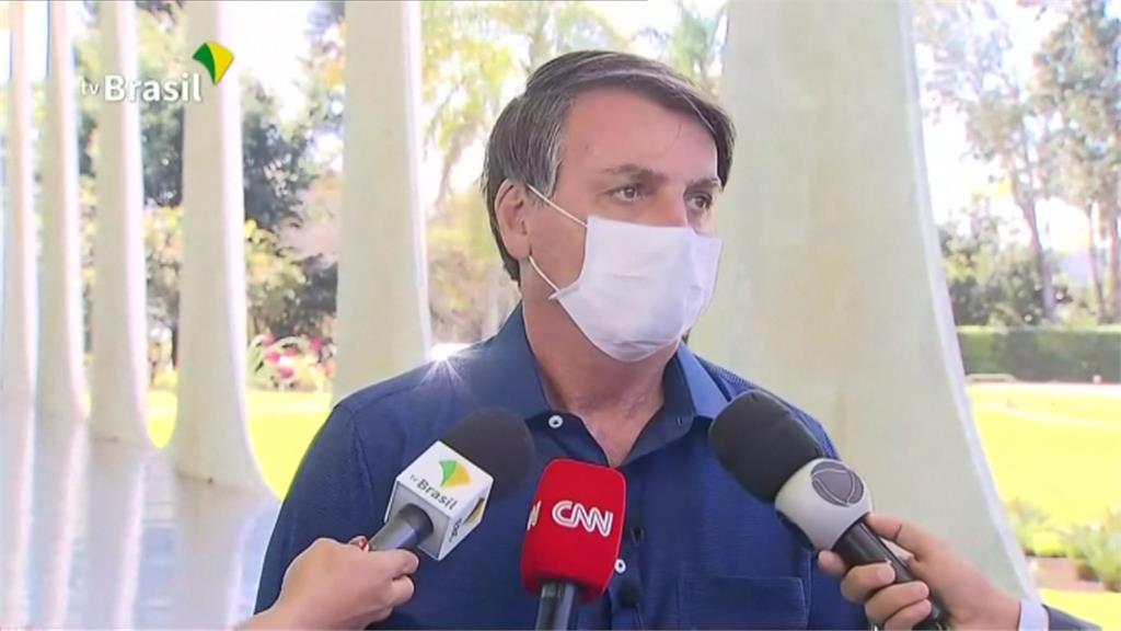 巴西總統波索納洛武肺確診 隔離治療中