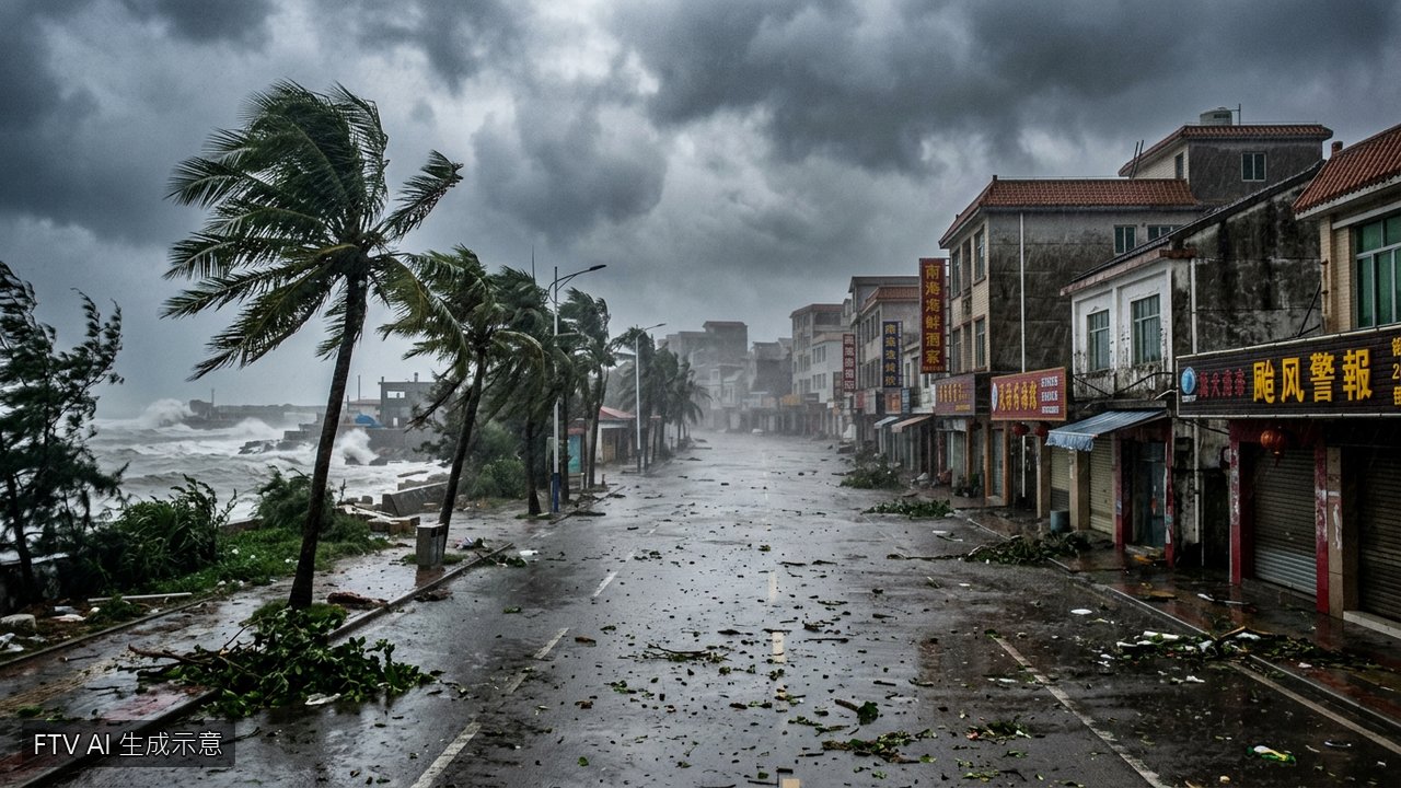 2026最強颱風努爾登陸中國廣東　港粵強風暴雨航班大亂