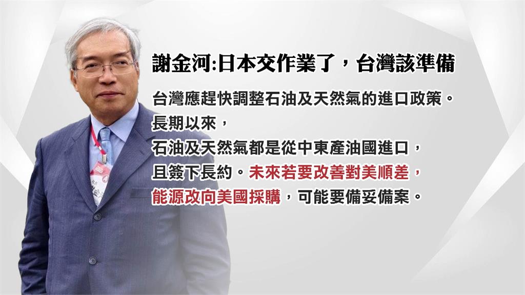 日本交作業了！謝金河建議台灣跟進　向美買石油、天然氣