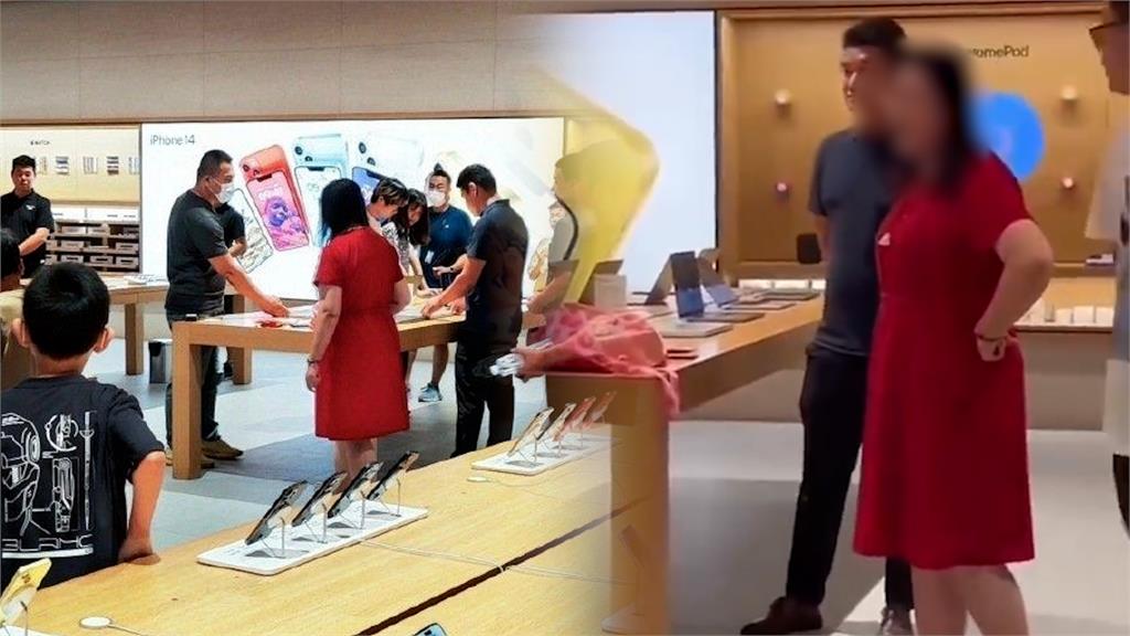 中國大媽大鬧蘋果店嗆「拿iPhone都漢奸」　背誦《滿江紅》要路人陪唸