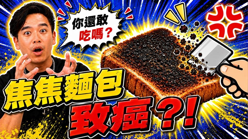 別再吃了！烤焦吐司藏致癌危機 ！營養師警告：「這物」發芽恐成致癌殺手