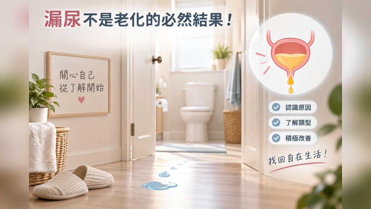 女性漏尿不是老化必然結果！認識4大尿失禁類型