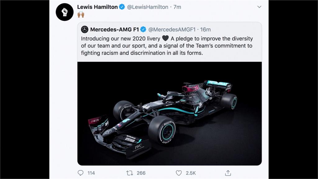 F1奧地利大獎賽來了 車王漢米爾頓「全黑」上場