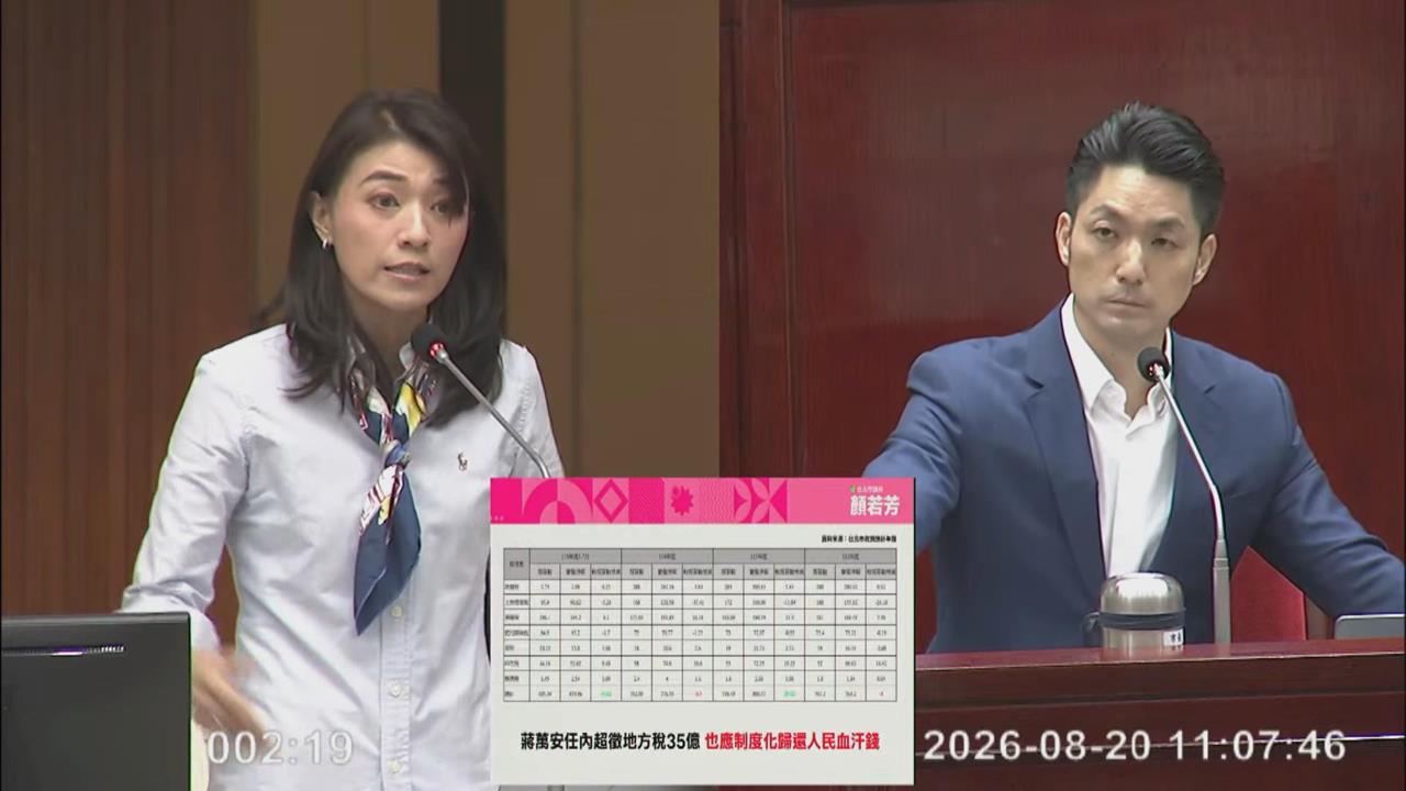 快新聞／蔣萬安超糗！顏若芳「1句封喉」官員3度救場失敗　畫面曝光了