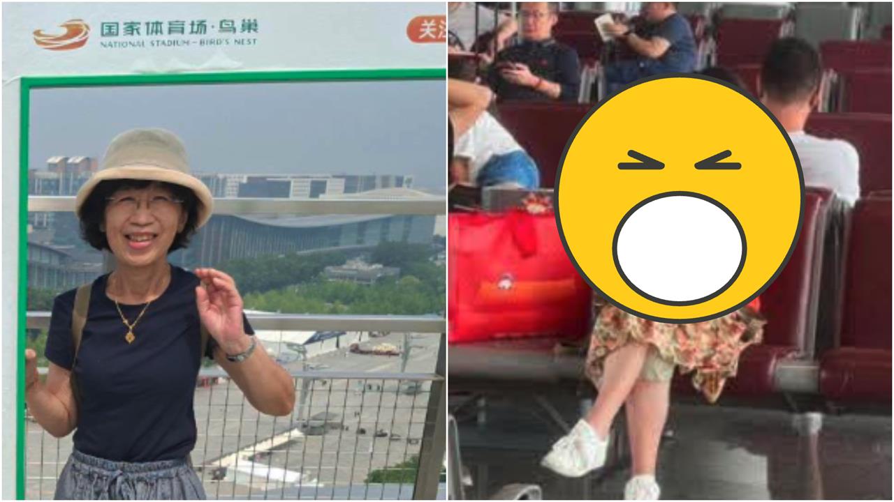 紅衣婦「北京機場開睡」是陳佩琪？本尊證實「中國玩一週」嗆：怎麼了嗎