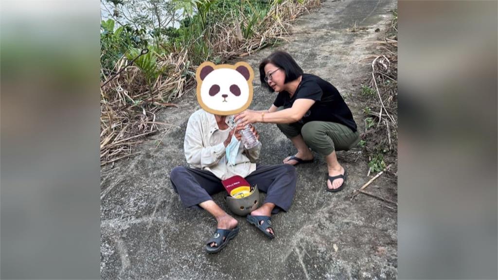 南投水里民眾助走失9旬老翁爆紅！　網友一看照片：是小英