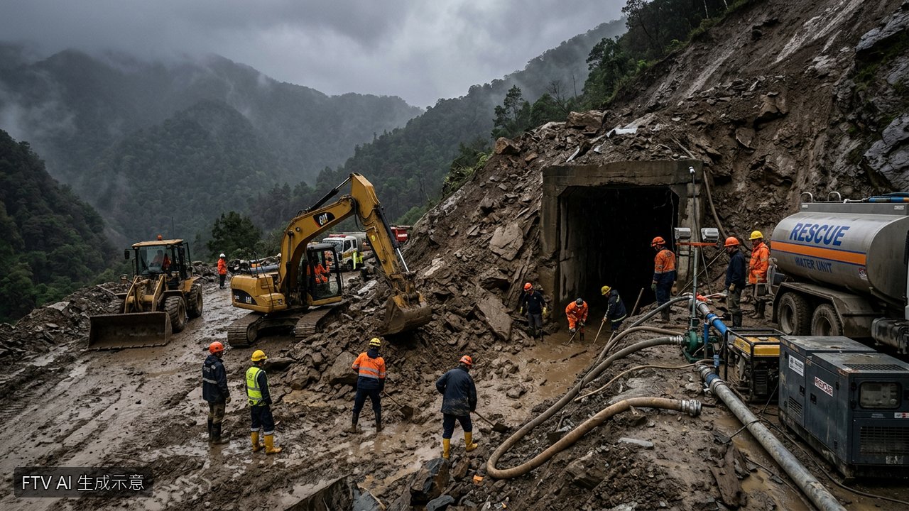 尼泊爾洪災隧道受困9天 2工人靠空氣艙奇蹟生還