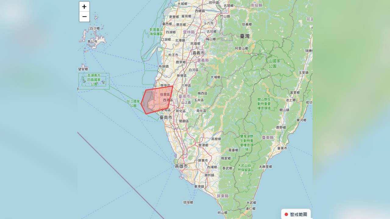 快新聞/大雷雨狂炸1小時 南台灣警戒範圍曝光