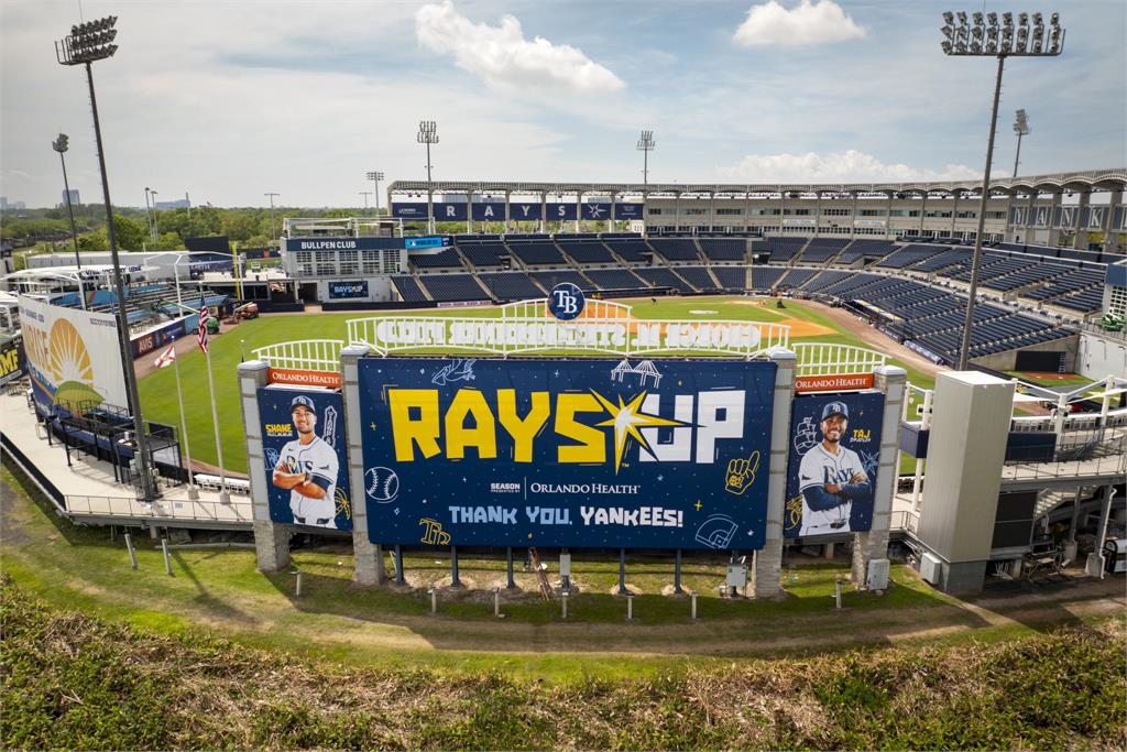 MLB(影)／光芒暫借洋基佛州基地當主場　春訓賽結束後迅速改造成新家