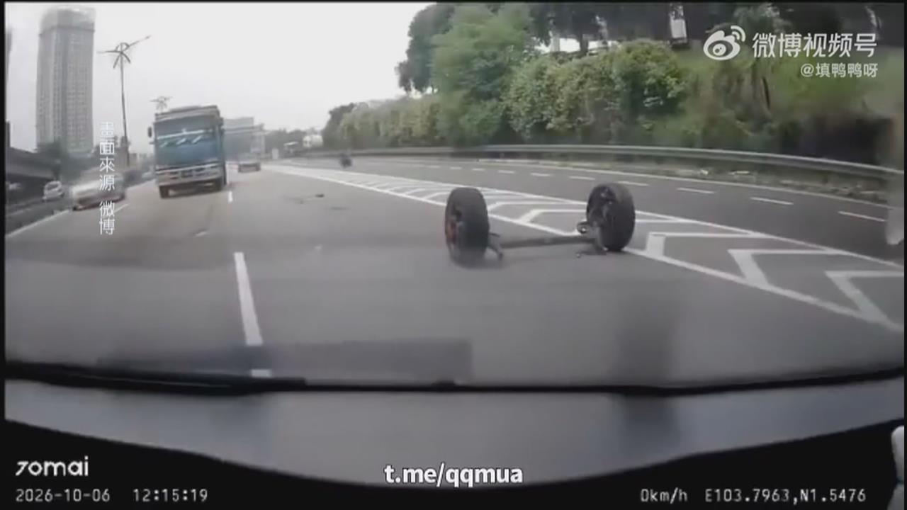 中國車超落漆！　奇瑞休旅車開一半「後輪整組脫落」