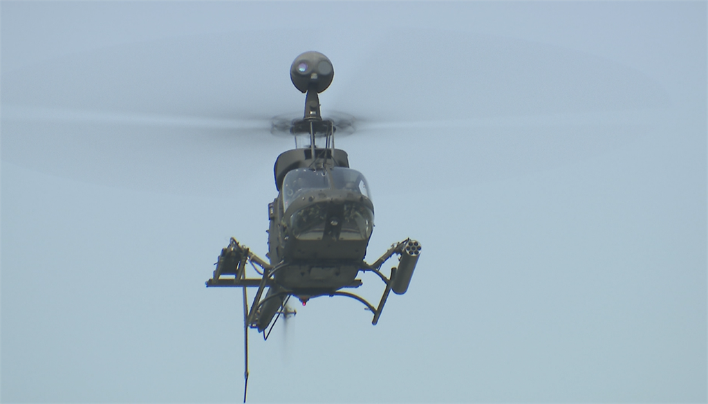 快新聞／航特部OH-58D戰搜直升機重落地 機上2人員均安