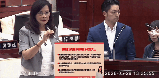 同黨議員「犀利質詢」蔣萬安扛不住？被問「輝達總部1設備」轉頭急搬救兵