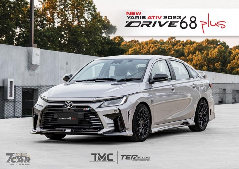 開帥不求快    泰國改裝廠推出 Toyoa Yaris Ativ 專屬空力套件