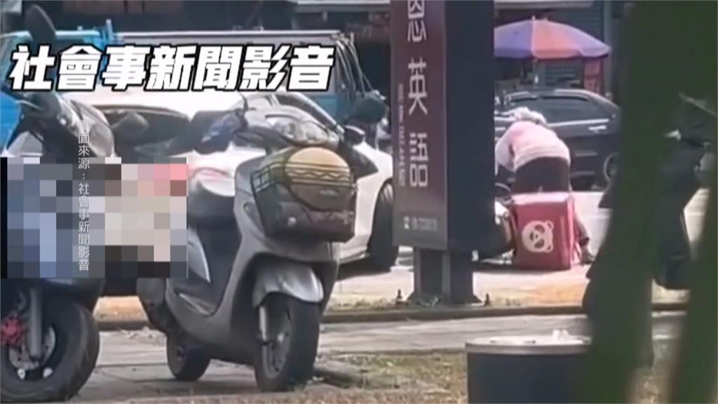 見前妻上男友人車　醋意大發　　男子「機車打橫」攔車爆衝突