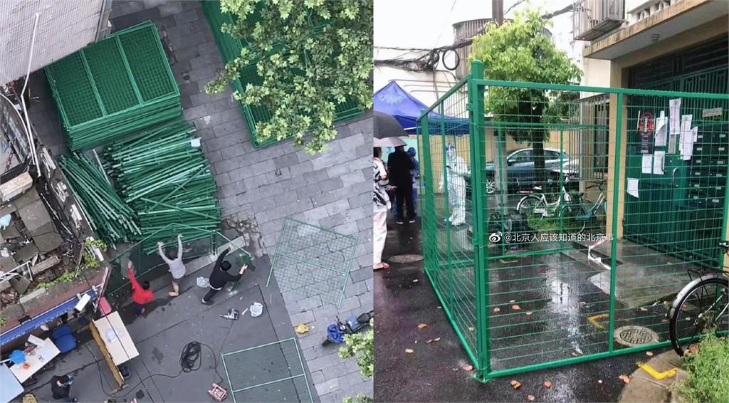 快新聞／上海政府強制在「居民樓建柵欄」防民眾外出　網轟：把人當牲畜圈禁