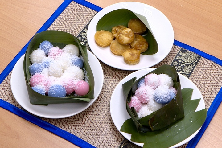 立委林麗蟬秀柬埔寨年菜 「棕櫚湯圓」有家的味道