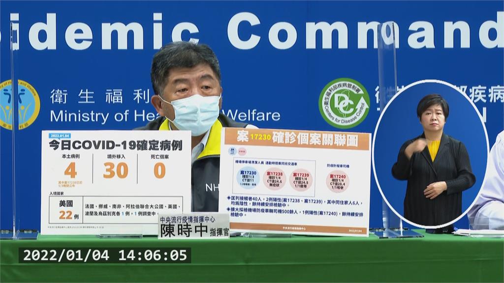 桃機4確診！陳時中：女清潔員感染Omicron
