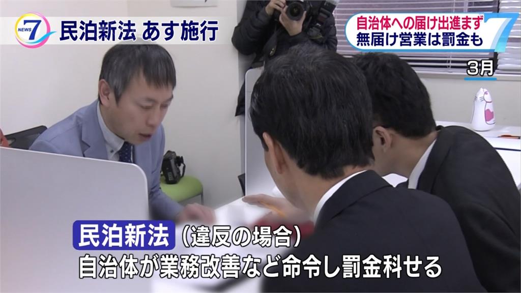日本民宿新法上路 僅2700家申請