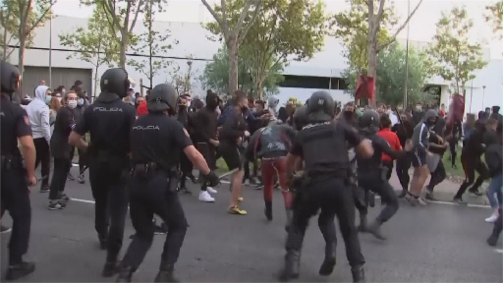 歐洲多國疫情拉警報 西班牙爆發警民衝突
