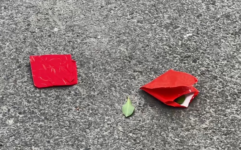 掃墓完隨手丟！新竹路邊一排紅包袋　專家：恐冒犯祖先
